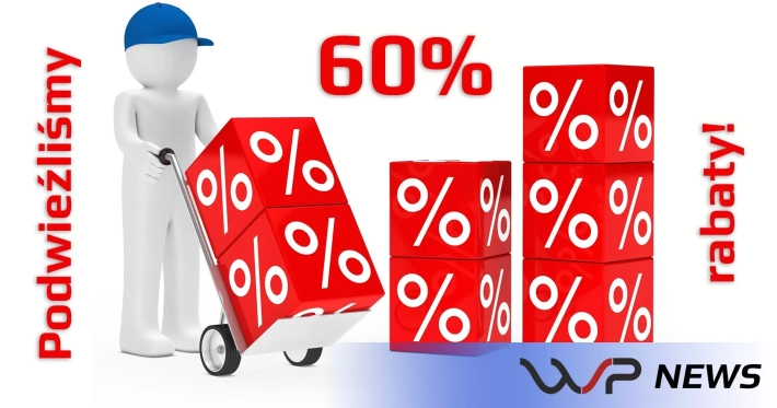 Ulepszamy akcję! Dla wszystkich nowych klientów 60% zniżki.