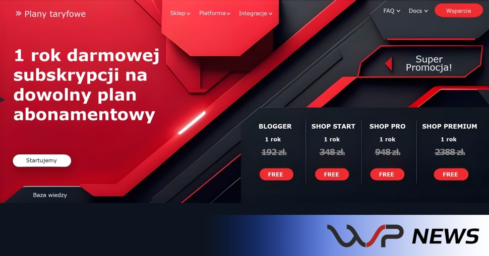 Pierwszy rok za darmo - wyjątkowa promocja na nowoczesne strony i sklepy internetowe