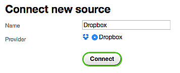 Połączenie do Dropbox