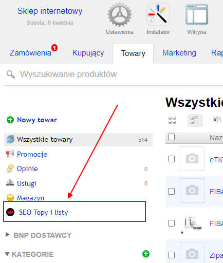 Instrukcja do wtyczki 
SEO Topy i listy