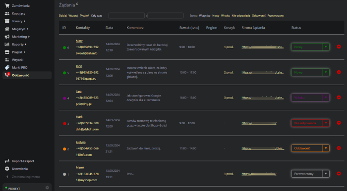 Zamów rozmowę telefoniczną