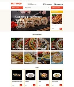 szablon FastFood (pomarańczowe)