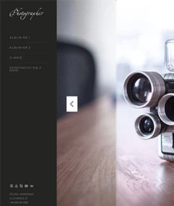 szablon Photographer's site (czarne)
