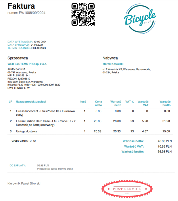 Dokumenty księgowe w PDF