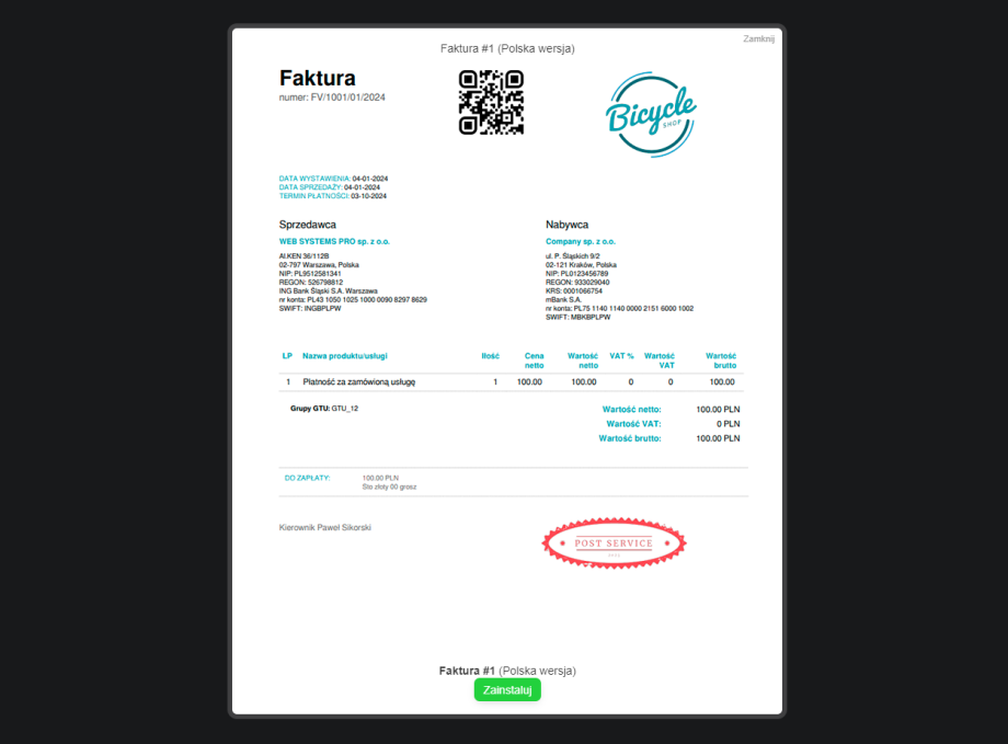 Dokumenty księgowe w PDF Dokumenty księgowe w PDF