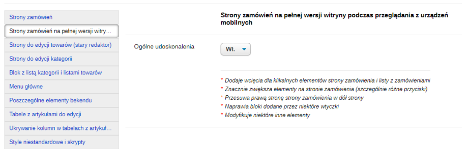 Udoskonalenia interfejsu bekend (UI 1.3) Udoskonalenia interfejsu bekend (UI 1.3)