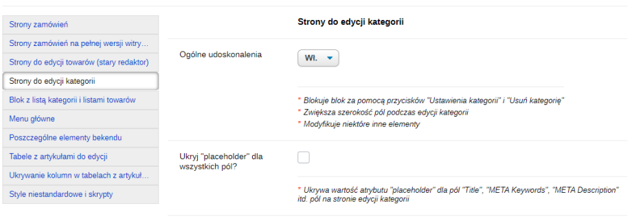 Udoskonalenia interfejsu bekend (UI 1.3) Udoskonalenia interfejsu bekend (UI 1.3)