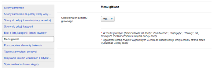 Udoskonalenia interfejsu bekend (UI 1.3)