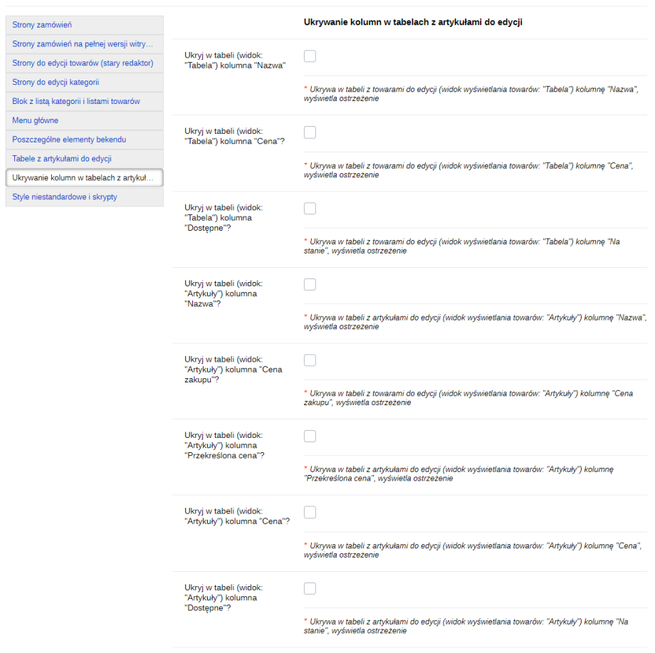 Udoskonalenia interfejsu bekend (UI 1.3) Udoskonalenia interfejsu bekend (UI 1.3)