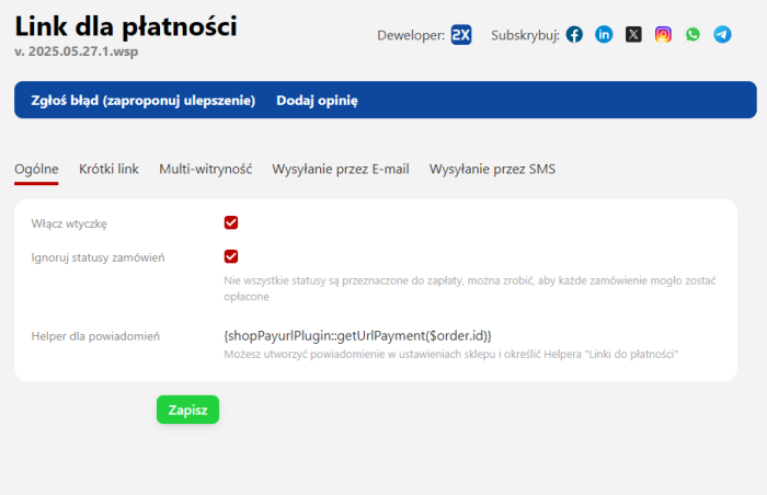 Link dla płatności