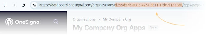 Organization ID (OneSignal)