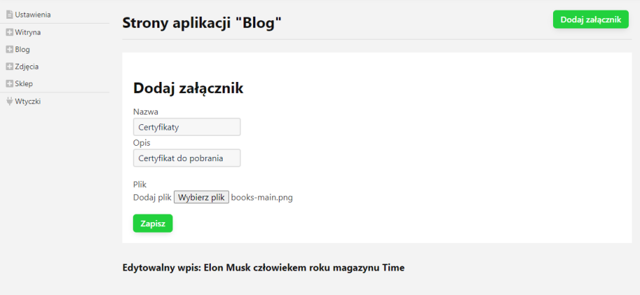 Załączniki Załączniki