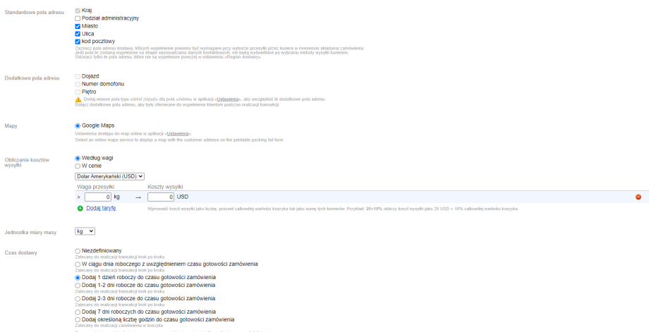 Moduł Kurier Moduł Kurier