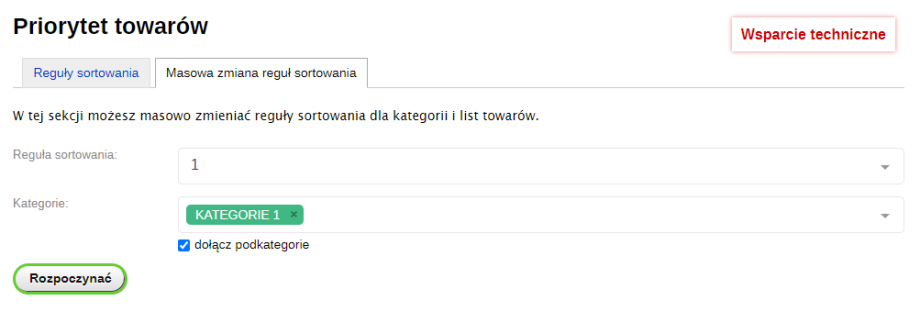 Priorytet towarów Priorytet towarów