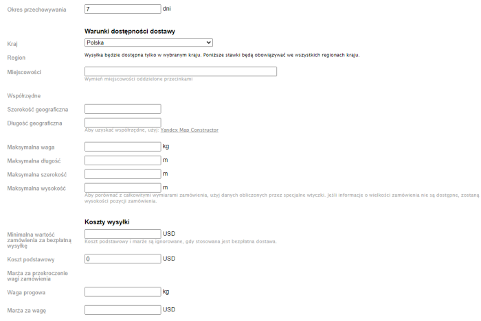 Punkt wydawania zamówień