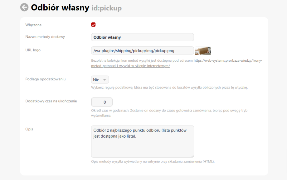Odbiór własny
