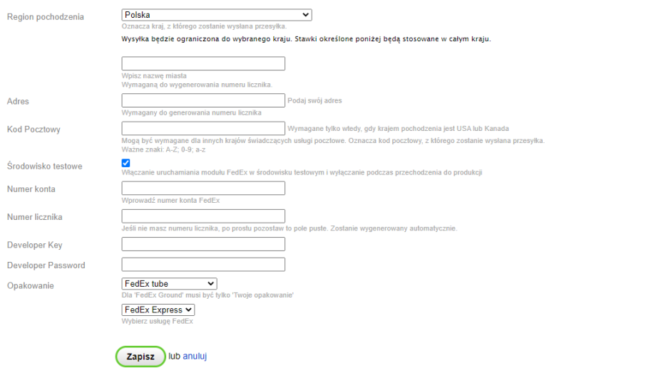 FedEx polska przesyłki kurierskie