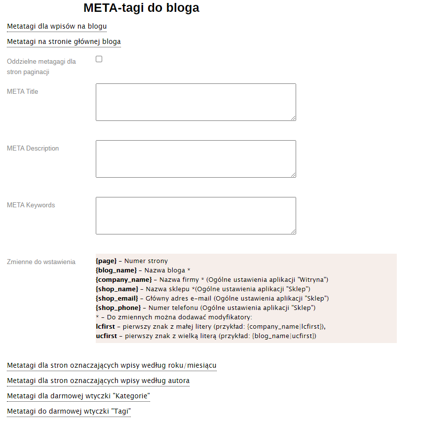 META-tagi do bloga META-tagi do bloga