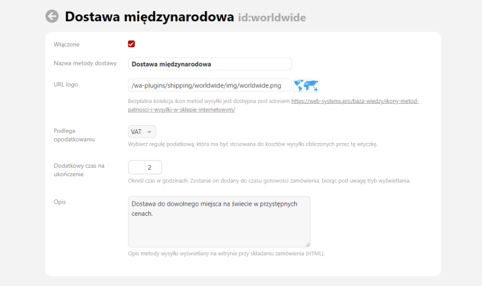 Dostawa międzynarodowa