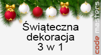Świąteczna dekoracja 3 w 1