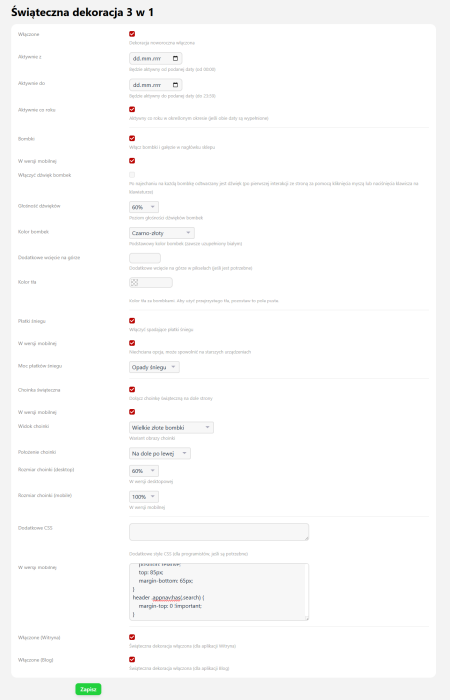 Świąteczna dekoracja 3 w 1