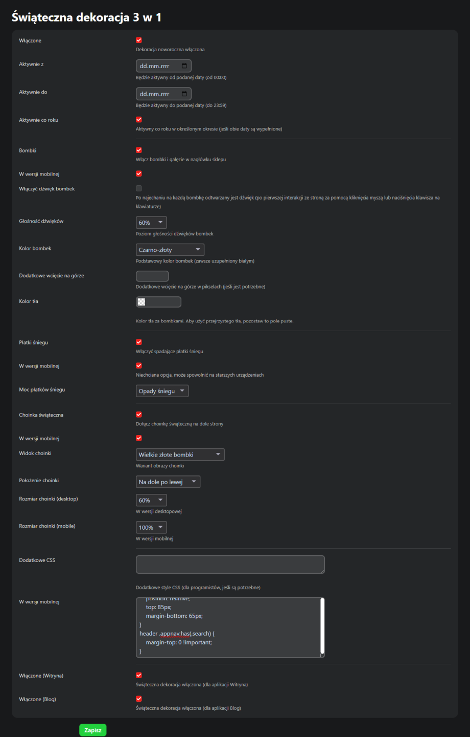 Świąteczna dekoracja 3 w 1