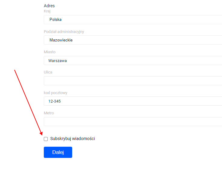 Zbieranie adresów e-mail Zbieranie adresów e-mail