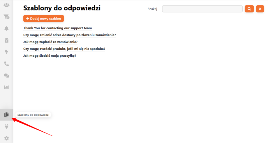 Szablony do odpowiedzi