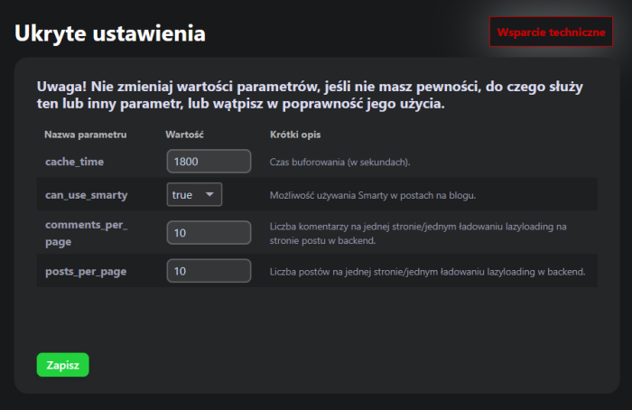 Ukryte ustawienia (blog)