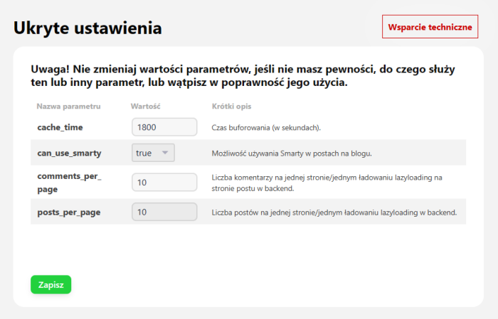 Ukryte ustawienia (blog)