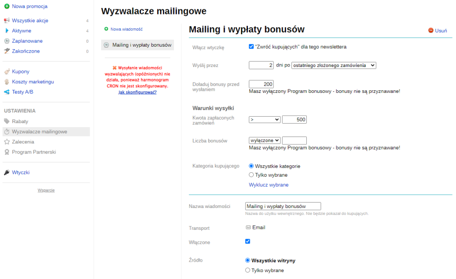 Zwróć kupujących