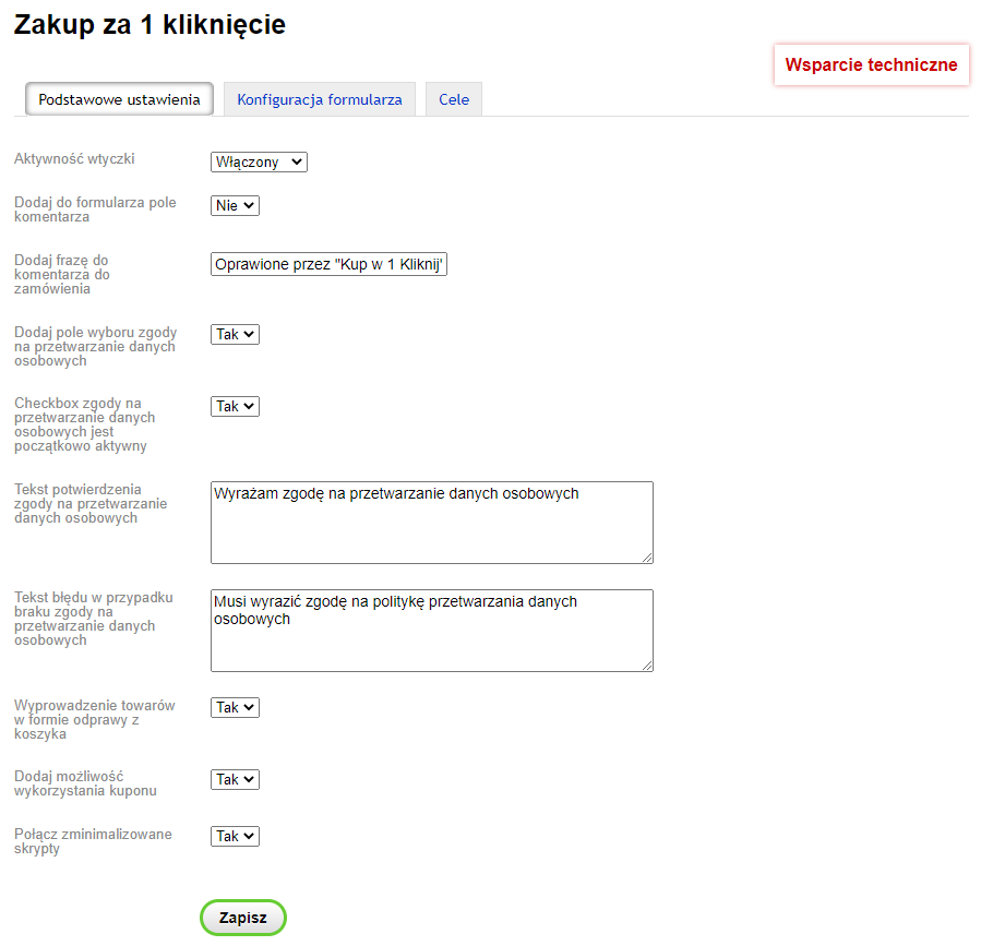 Zakup za 1 kliknięcie