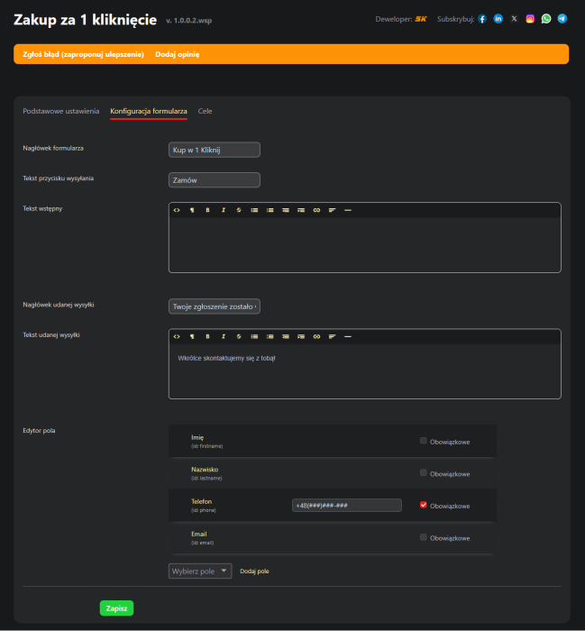 Zakup za 1 kliknięcie