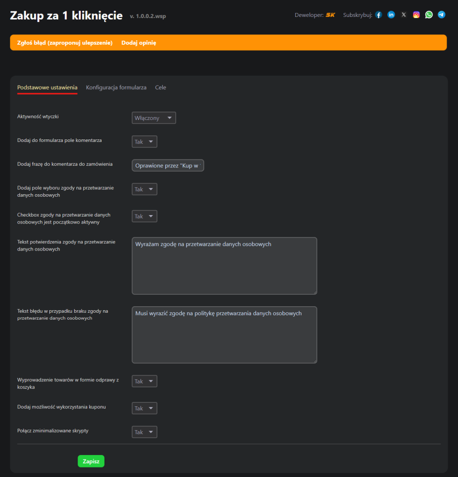 Zakup za 1 kliknięcie