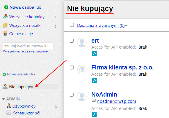 Nie kupujący