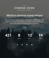 Szablon projektu Coming Soon