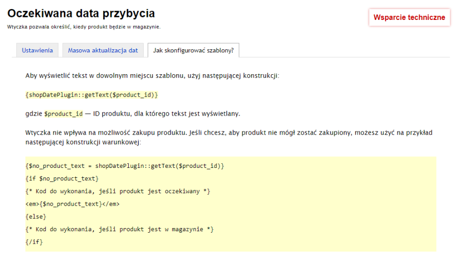 Oczekiwana data przybycia Oczekiwana data przybycia