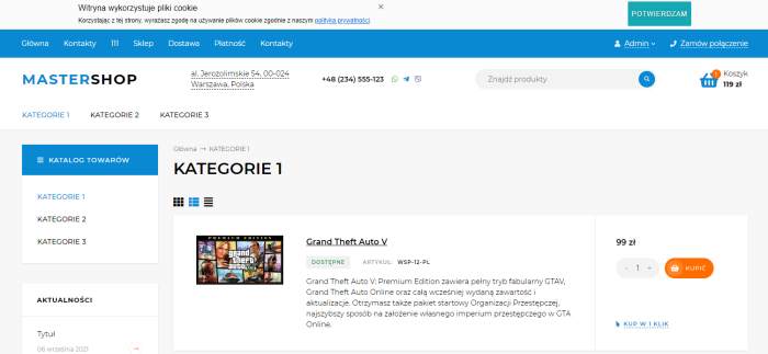 Witryna wykorzystuje pliki cookie