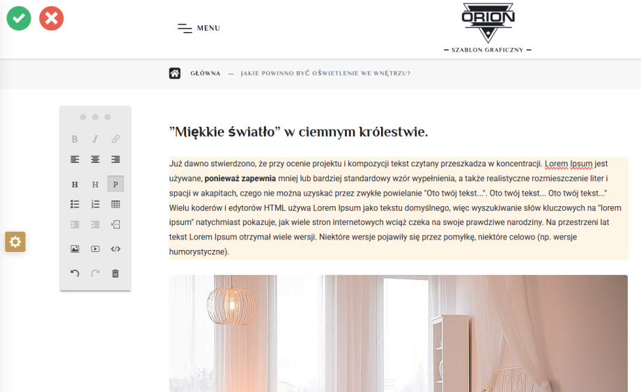 Edytor wizualny