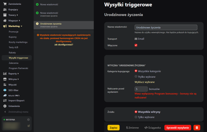 Urodzinowe życzenia