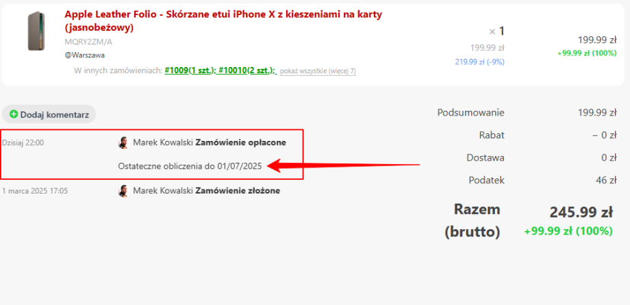 Księgowość długów i nadpłat