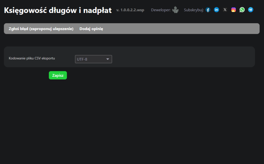 Księgowość długów i nadpłat