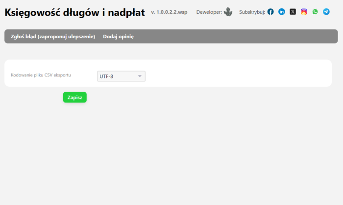 Księgowość długów i nadpłat