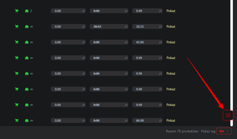 Nawigacja dla backendu Nawigacja dla backendu
