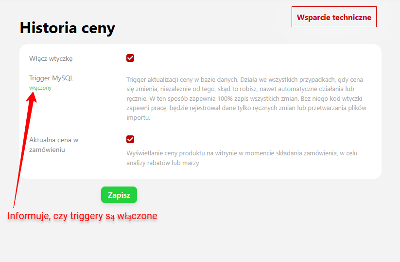 Historia ceny Historia ceny
