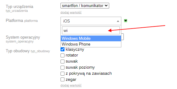 Wygodna lista rozwijana