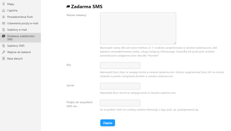 Zadarma SMS
