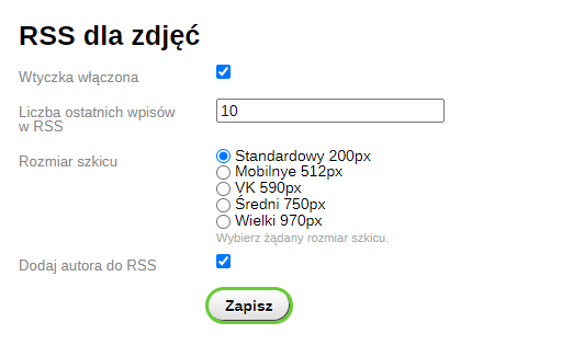 RSS dla zdjęć