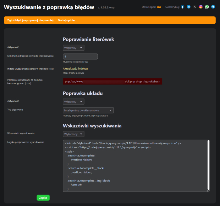 Wyszukiwanie z poprawką błędów