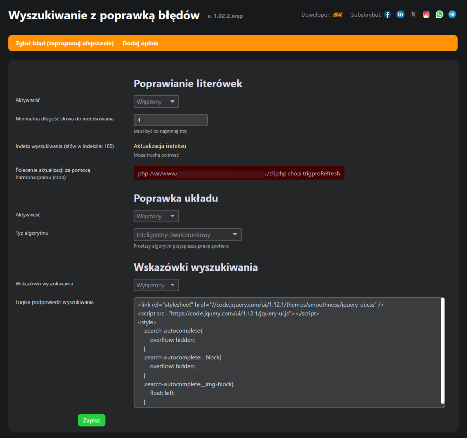 Wyszukiwanie z poprawką błędów Wyszukiwanie z poprawką błędów